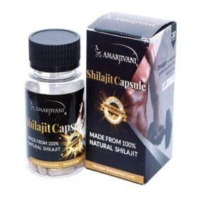 Amarjivani Shilajit | For Strength, Stamina & Power - 30 Cap